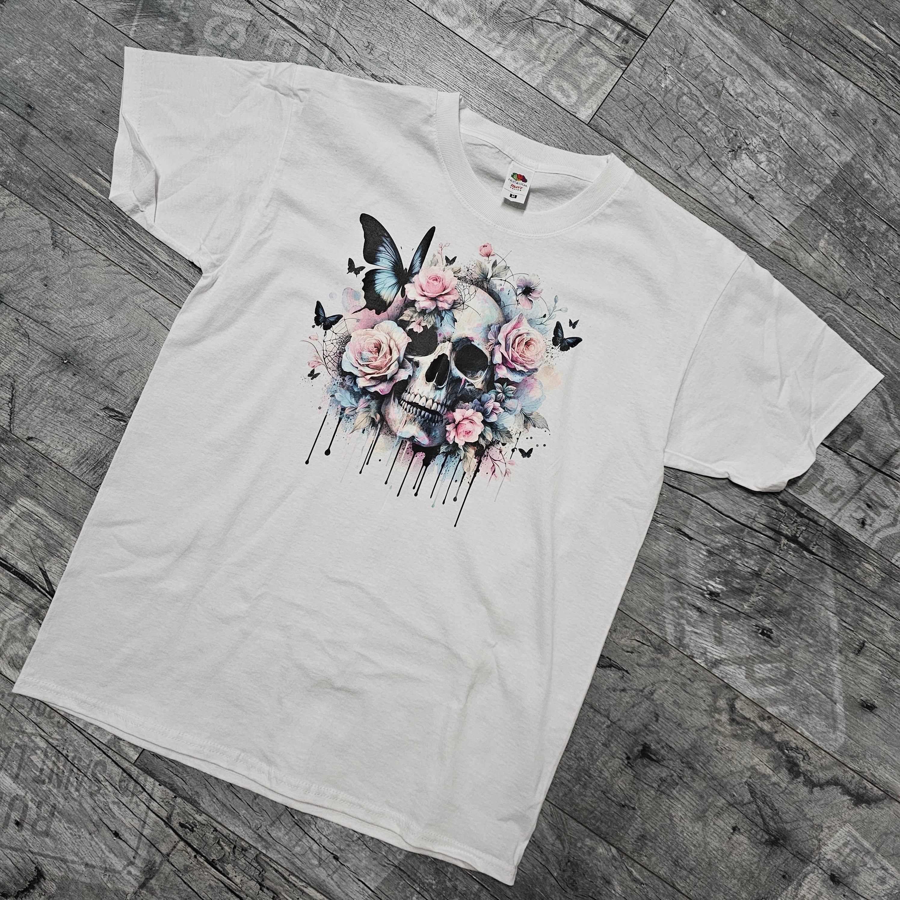 T-Shirt Skull pastell