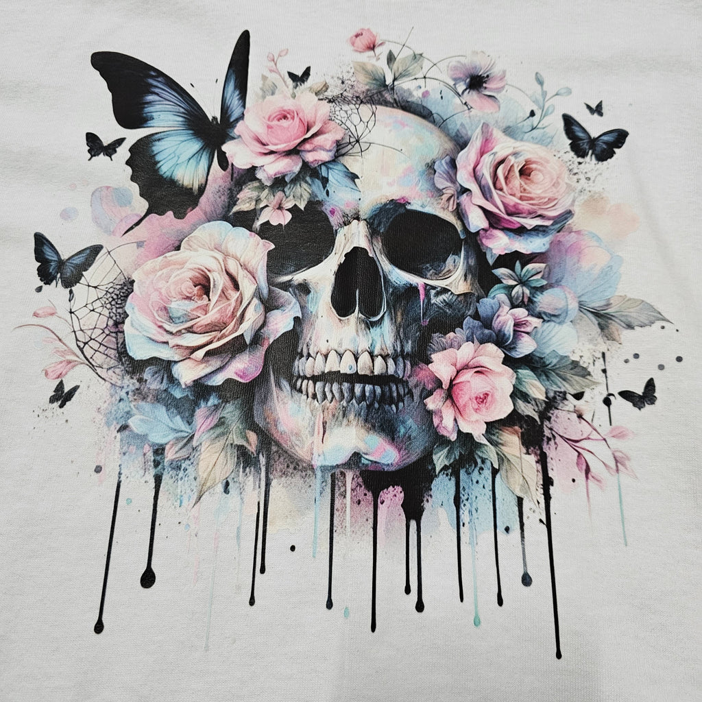 T-Shirt Skull pastell